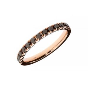 Prsteň Prírodné Čierne Diamanty 0,39ct