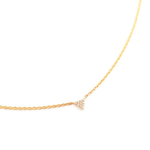 Náhrdelník MINI Triangle Diamonds zlato 18 kt Prírodné Diamanty 0,03 ct
