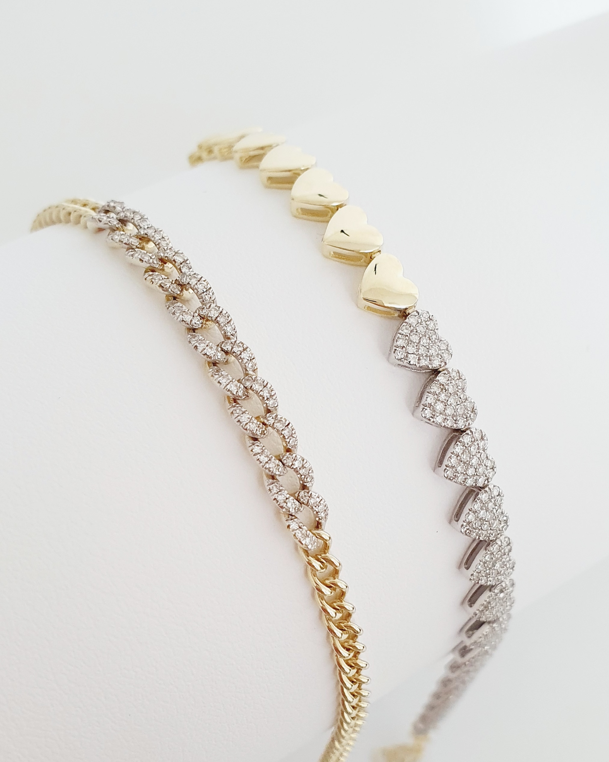 Náramok Chain diamonds 0,35ct 14kt žlté zlato – Obrázok 4